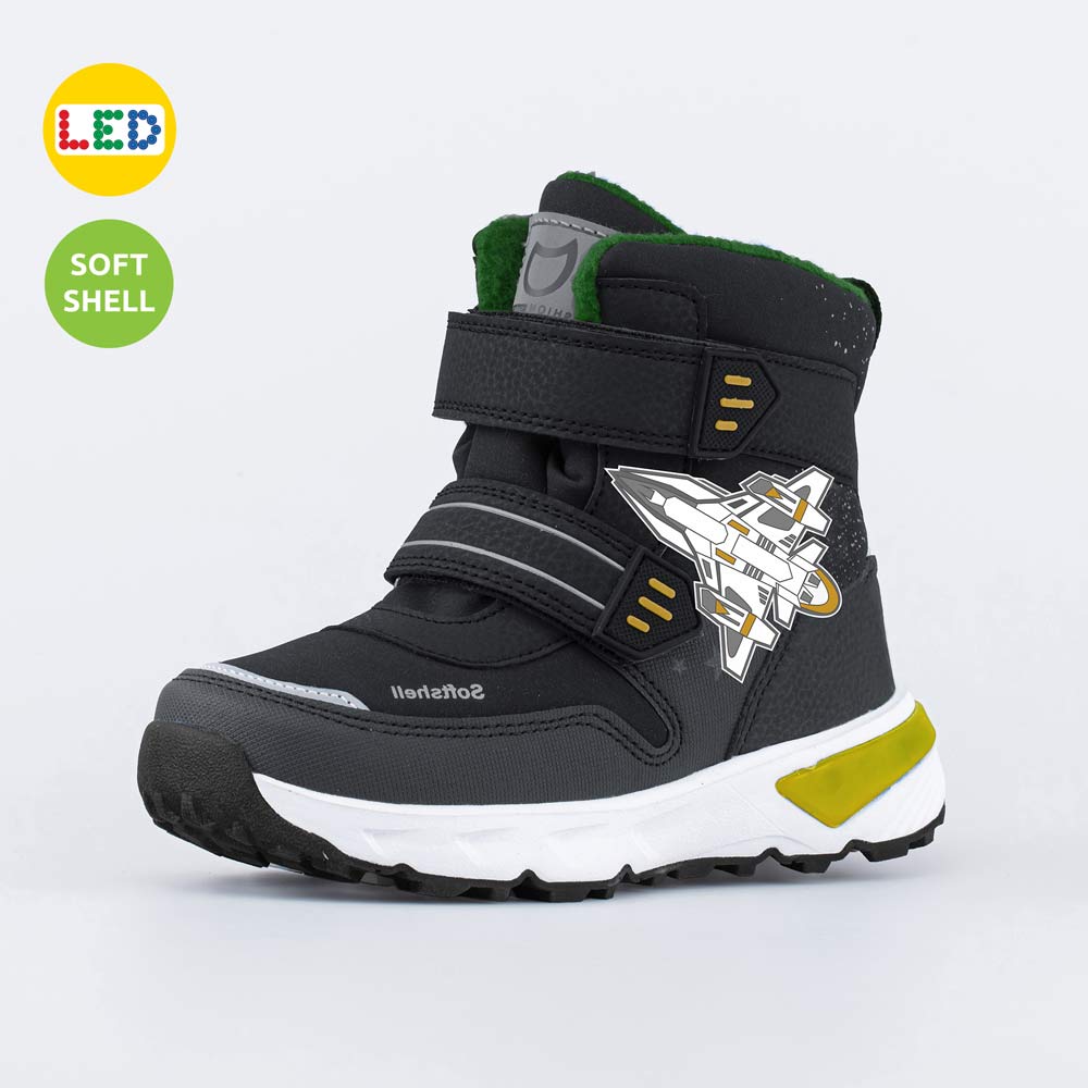 Ботинки мембранные с LED подсветкой для мальчика Котофей 254812-42 