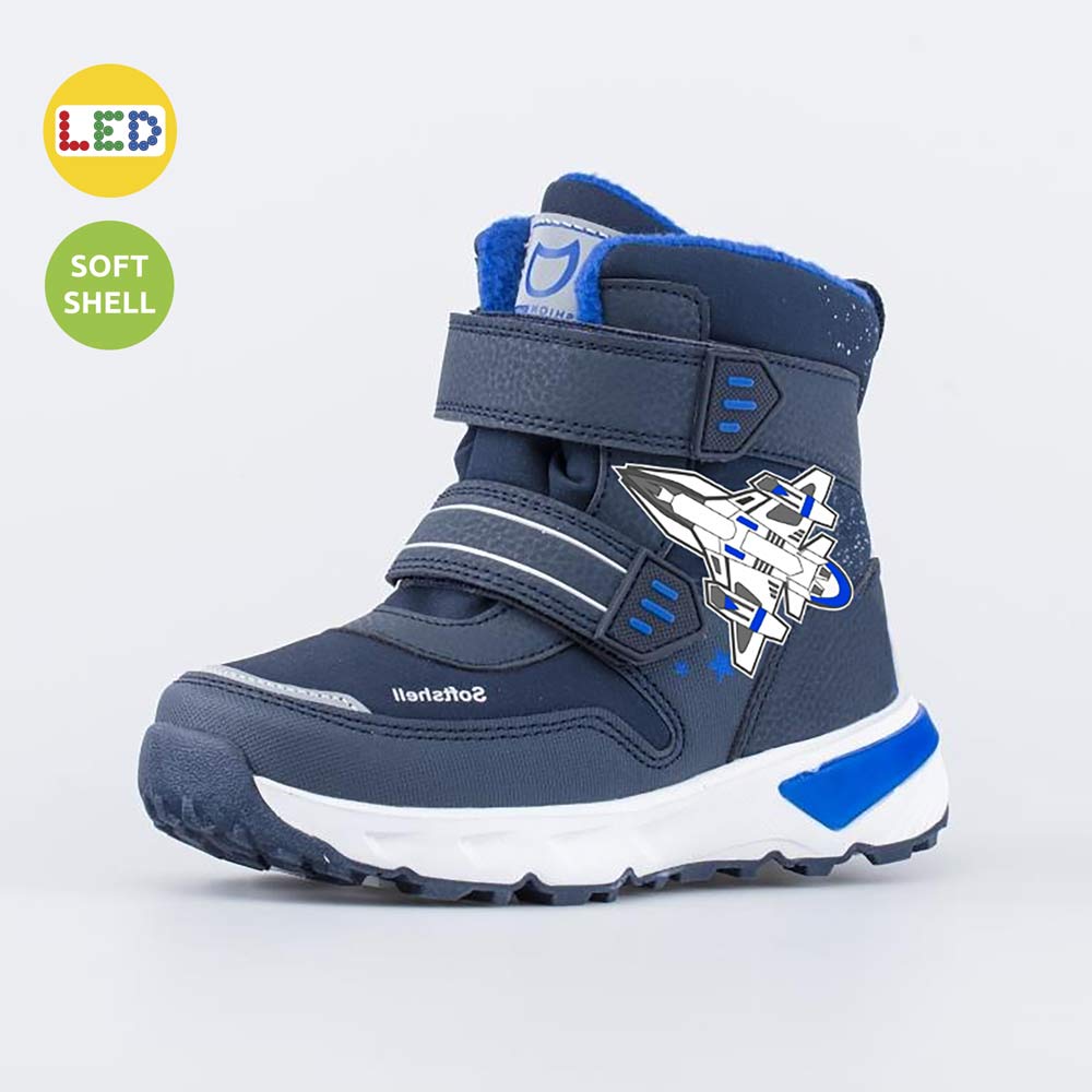 Ботинки мембранные с LED подсветкой для мальчика Котофей 454869-41